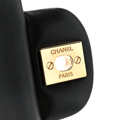 Chanel Lambskin Quilted Medium Double Flap Black 7 of 11