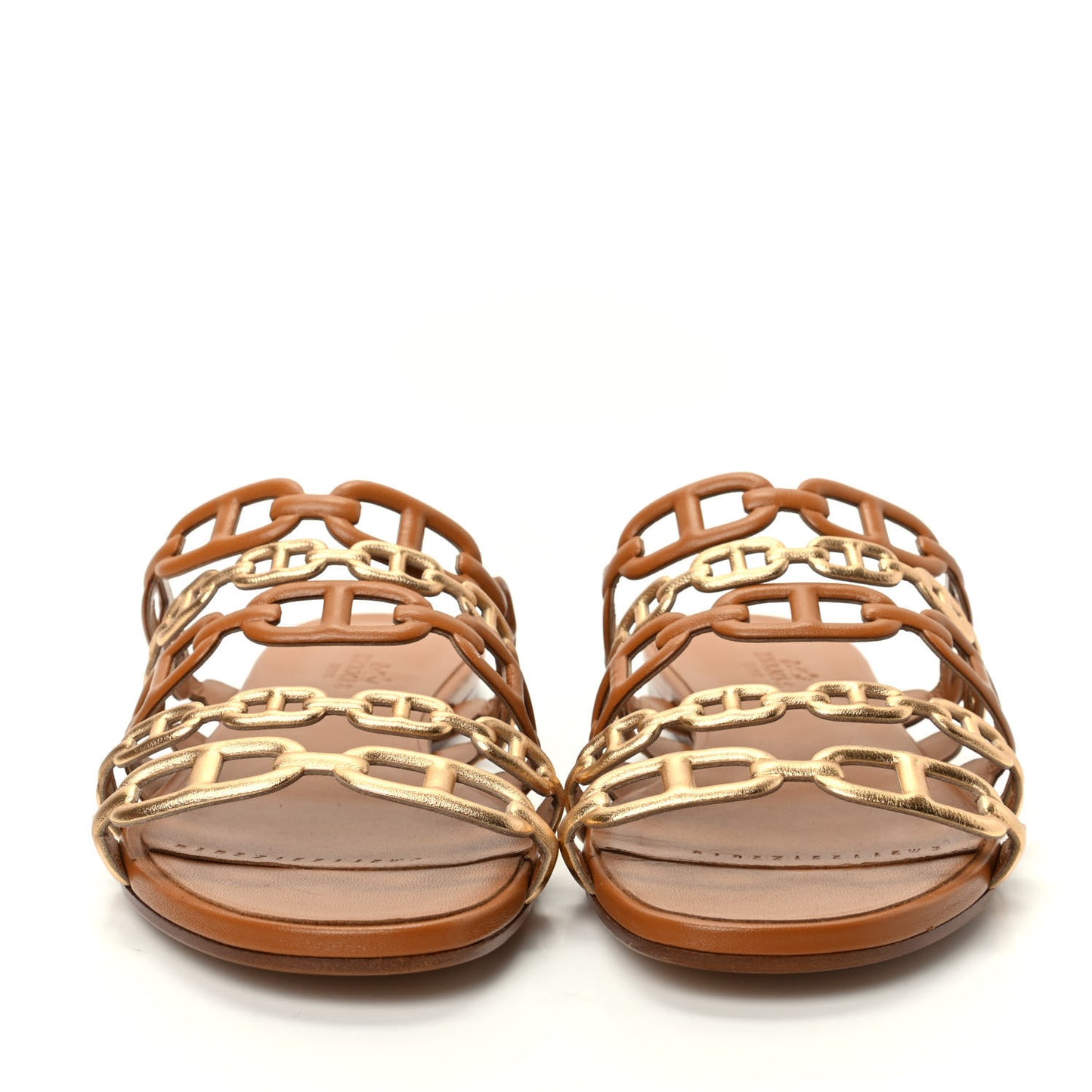 Nappa Thalassa Sandals 37 Beige Doré