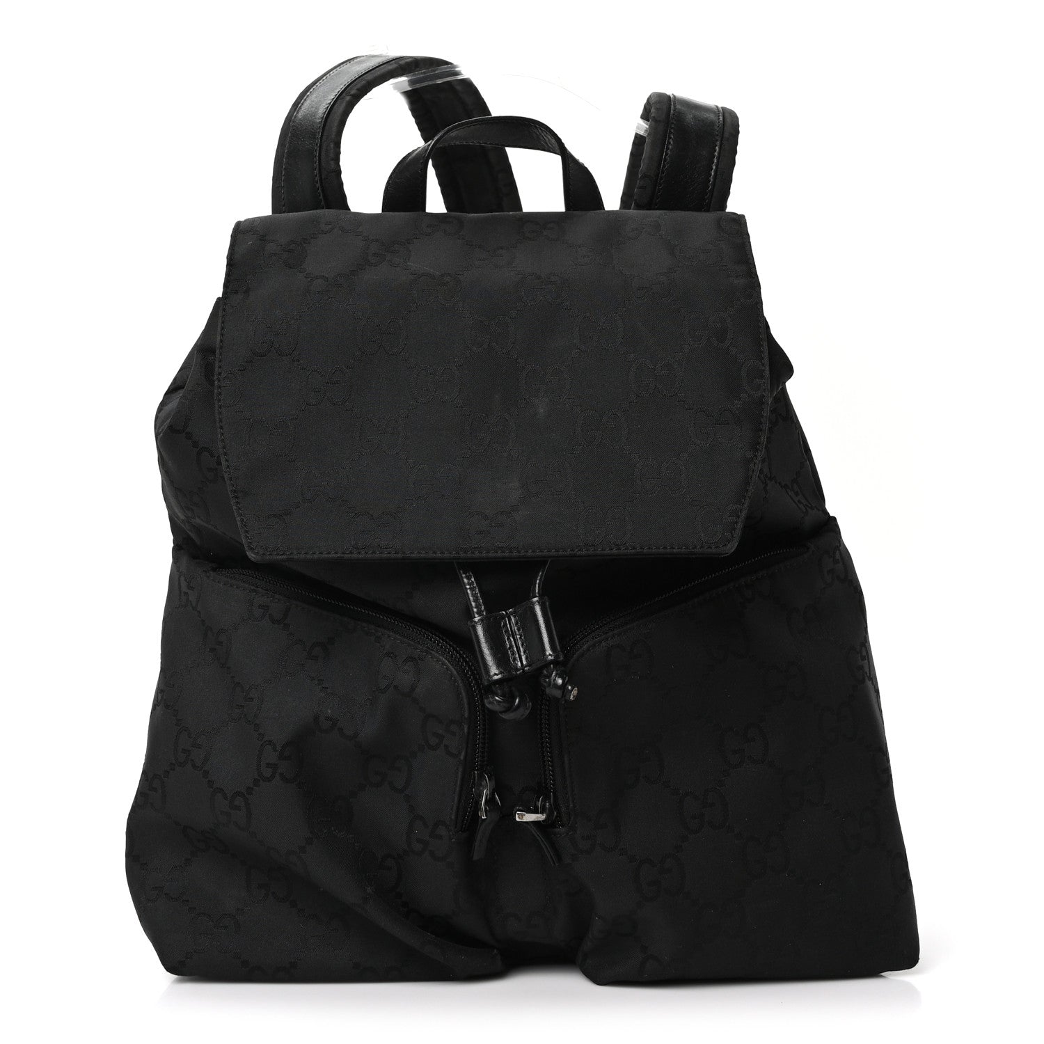 Gucci Nylon Monogram Backpack Black 1 of 10