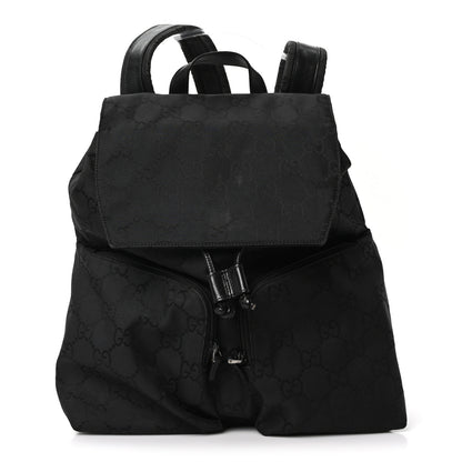 Gucci Nylon Monogram Backpack Black 1 of 10