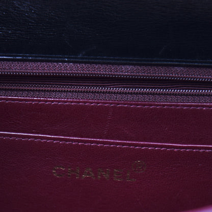 Chanel Lambskin Quilted XL Jumbo Single Flap Black 5 of 11