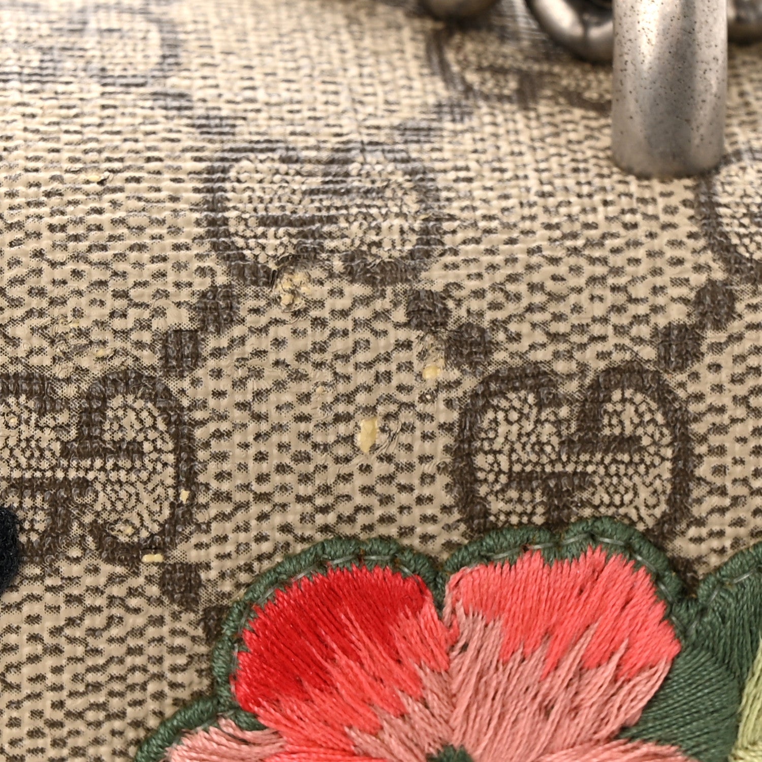 Gucci GG Supreme Monogram L'Aveugle Par Amour Embroidered Medium Dionysus Shoulder Bag Multicolor 13 of 15