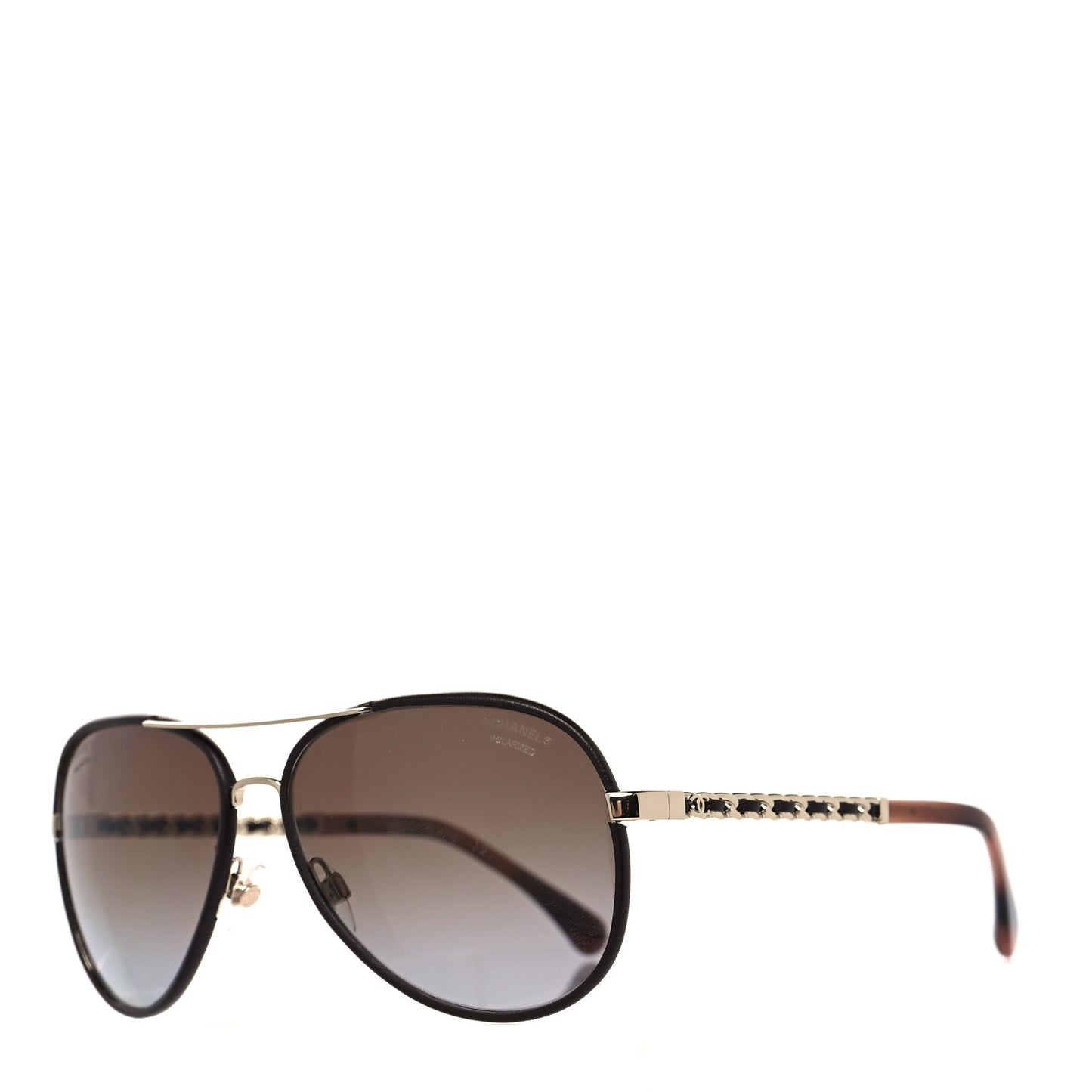 Metal Polarized Pilot Winter Sunglasses 4219-Q Brown