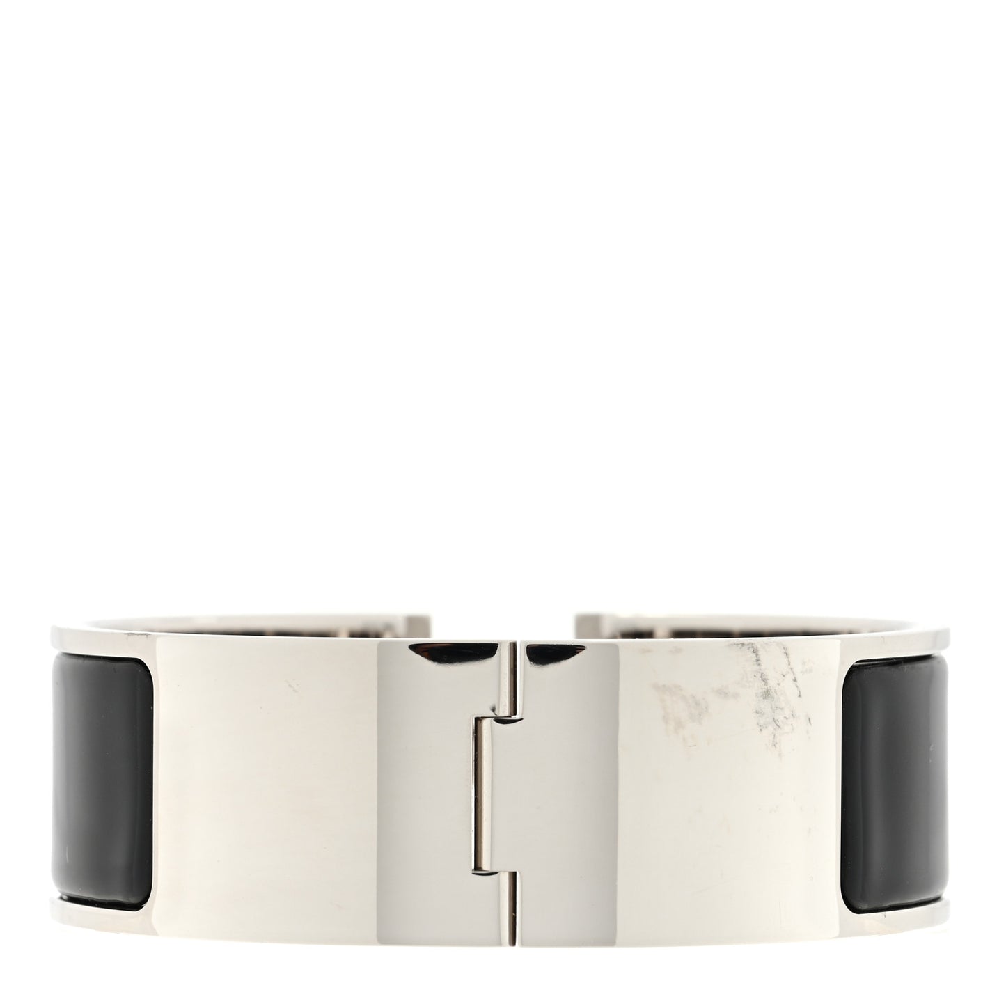 Enamel Wide Clic Clac H Bracelet GM Black