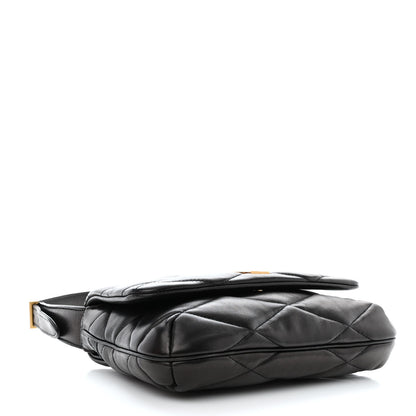Saint Laurent Lambskin Quilted Le 57 Diamond Shoulder Bag Black 4 of 10