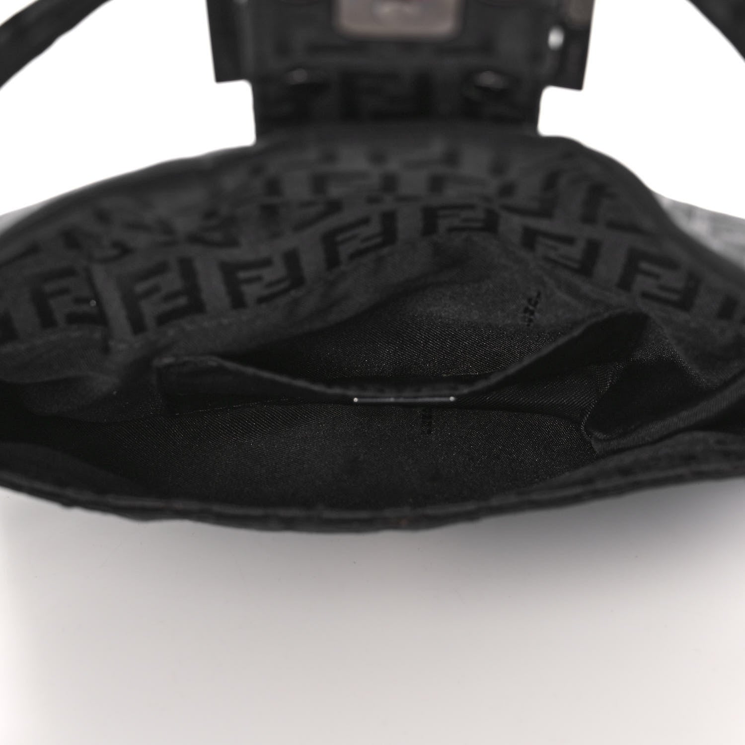 Fendi Zucchino Mini Baguette Black 5 of 14