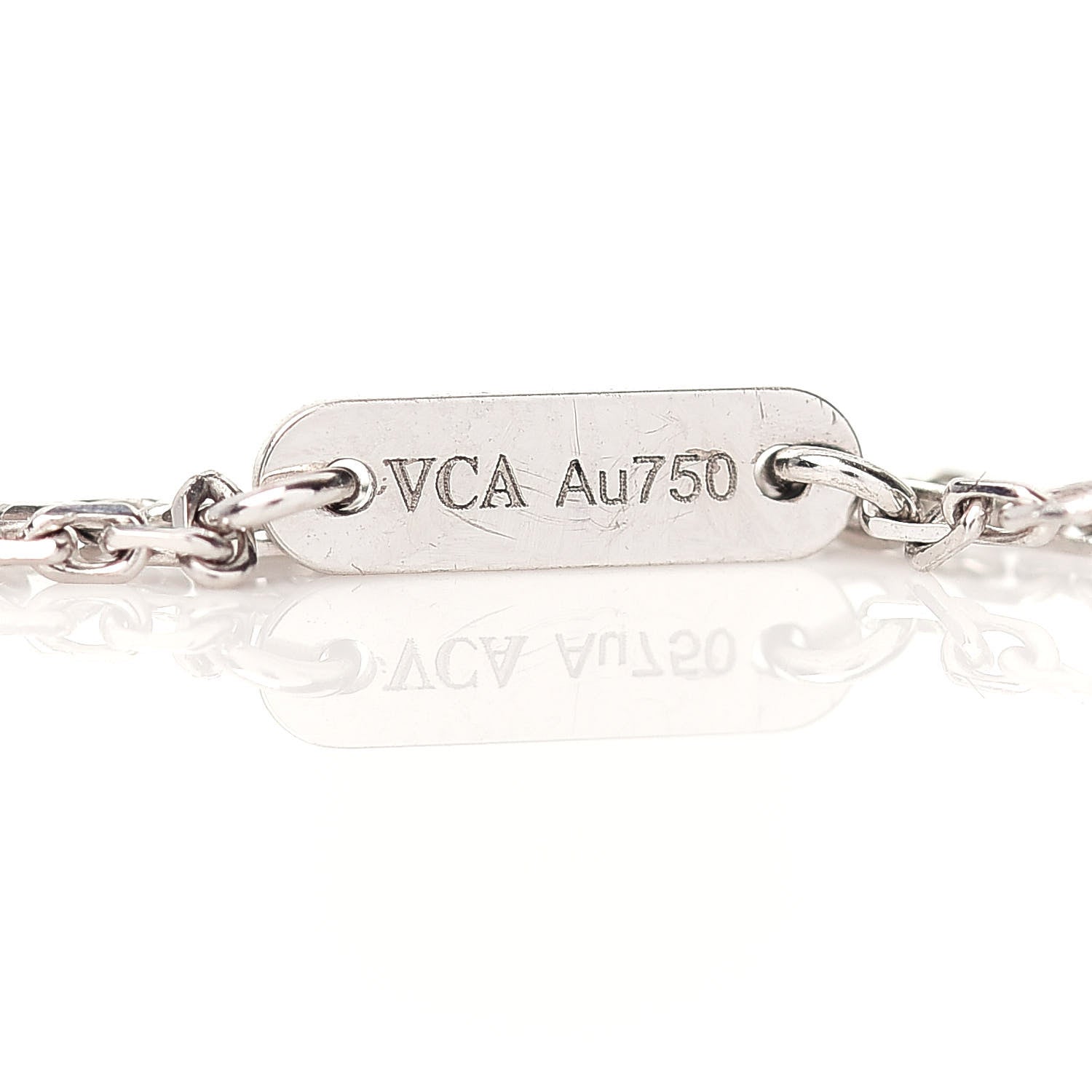 Van Cleef & Arpels 18K White Gold Turquoise Sweet Alhambra Butterfly Bracelet 4 of 5