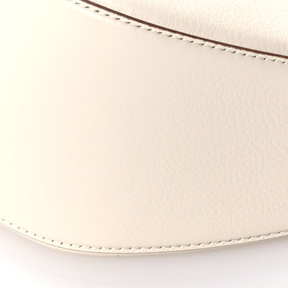 Valentino Garavani Grainy Calfskin Small Vlogo Moon Hobo Bag Ivory 9 of 9