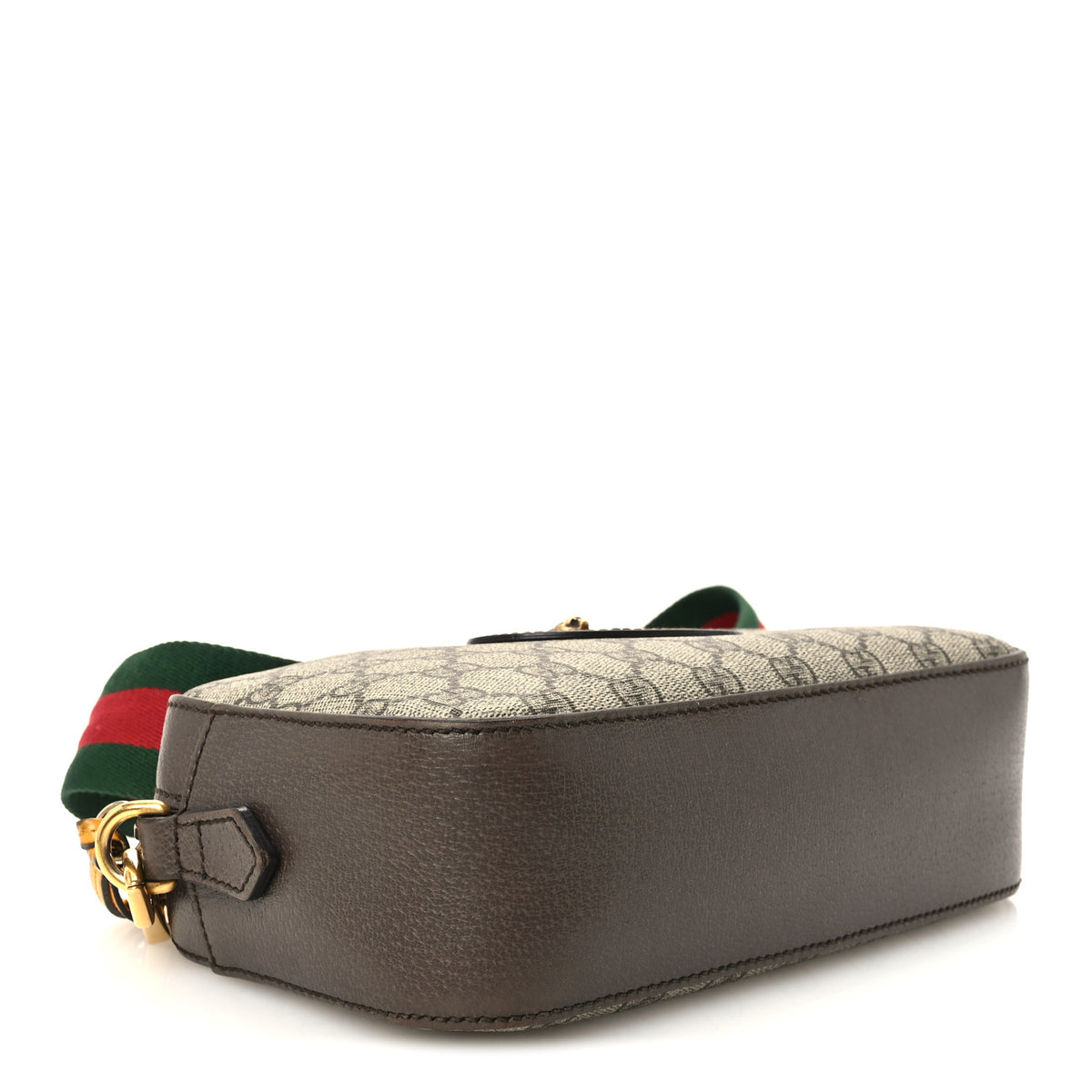 Gucci GG Supreme Monogram Web Neo Vintage Shoulder Bag Beige New Acero Crop 4 of 10