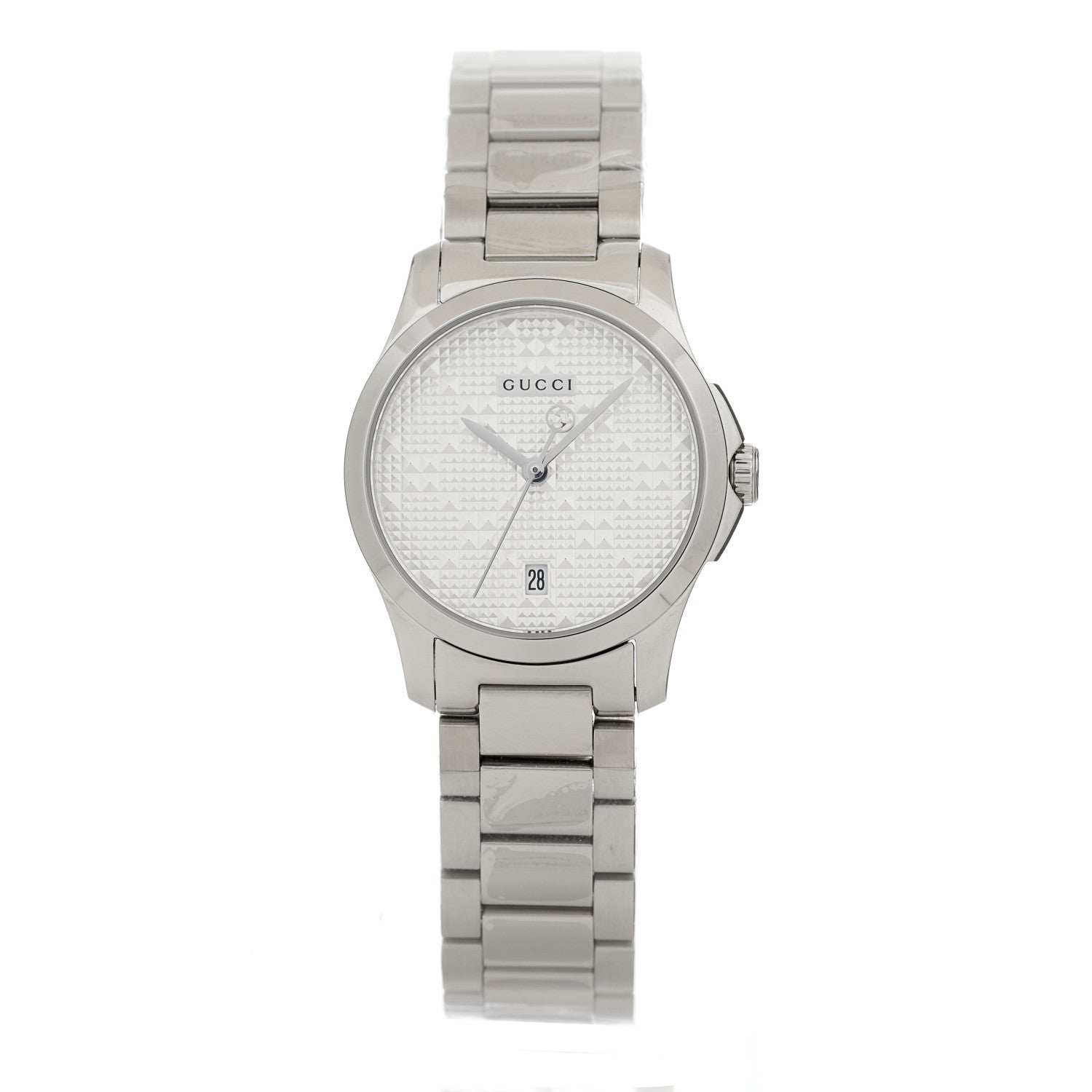 Gucci Stainless Steel 27mm G-Timeless Diamante Quartz Watch 1 of 5