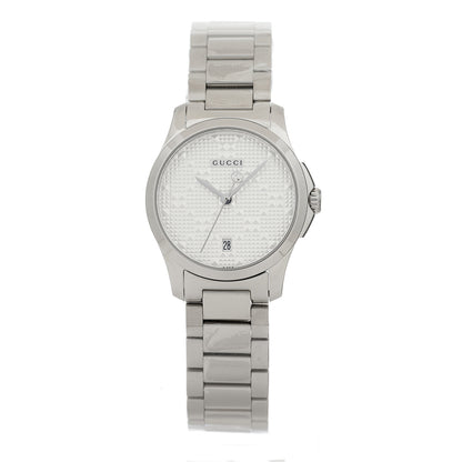Gucci Stainless Steel 27mm G-Timeless Diamante Quartz Watch 1 of 5