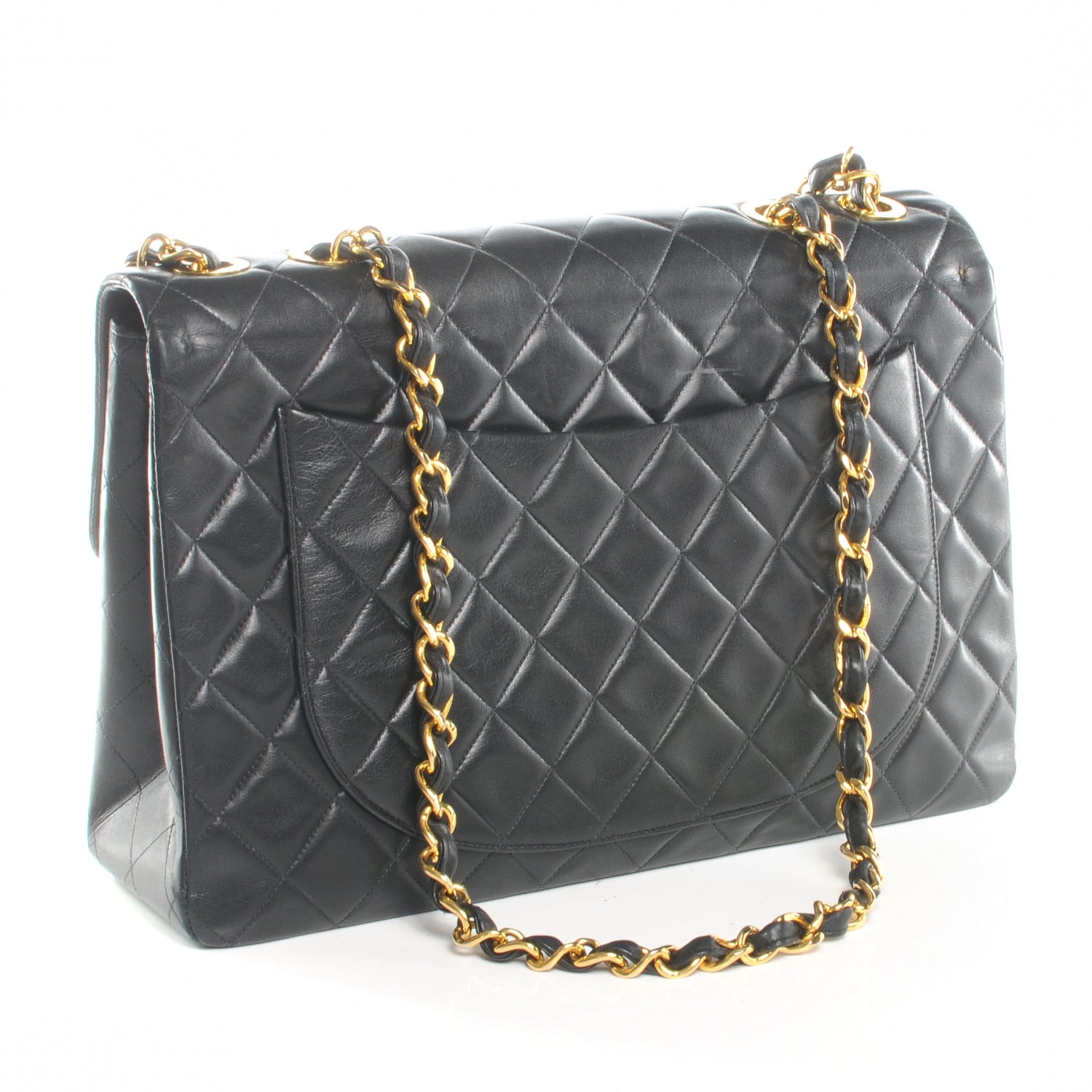 Chanel Lambskin XL Jumbo Flap Black 3 of 8