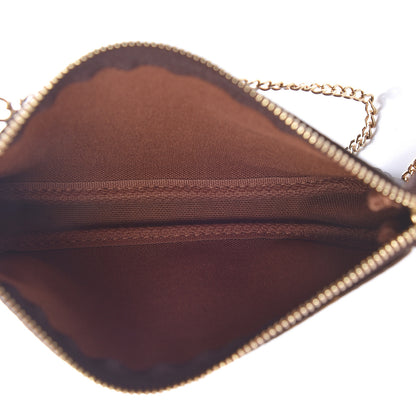 Louis Vuitton Monogram 2016 Christmas Animation Mini Pochette Accessories Rose Ballerine 5 of 8