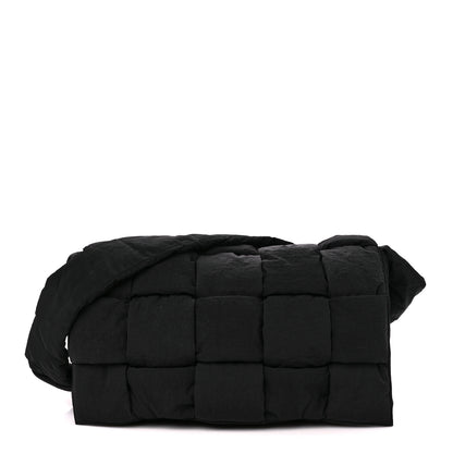 Bottega Veneta Nylon Intrecciato Padded Tech Maxi Cassette Bag Black 1 of 12
