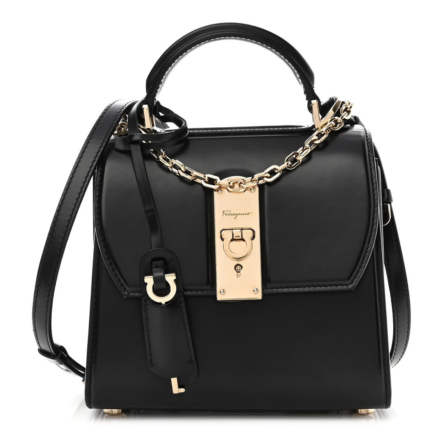Smooth Calfskin Small Boxyz Black