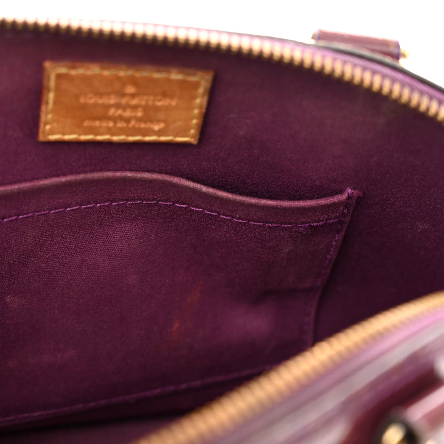 Louis Vuitton Vernis Alma BB Amethyste 9 of 12