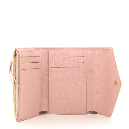 Louis Vuitton Damier Azur Victorine Wallet Rose Ballerine 5 of 6