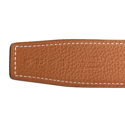 Hermes Box Togo 32mm H Belt 95 Black Gold 4 of 4