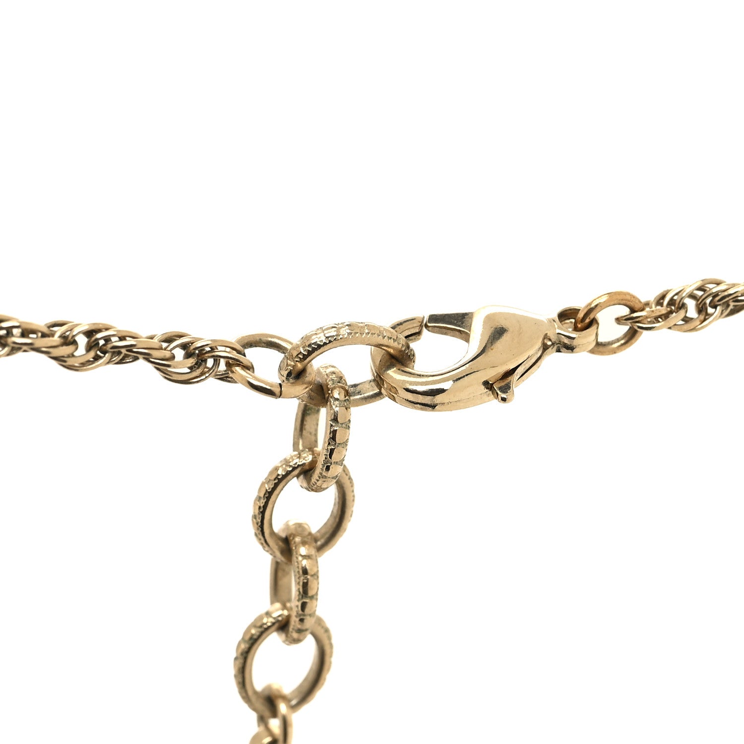 Chanel Pearl CC Round Pendant Necklace Gold 4 of 6