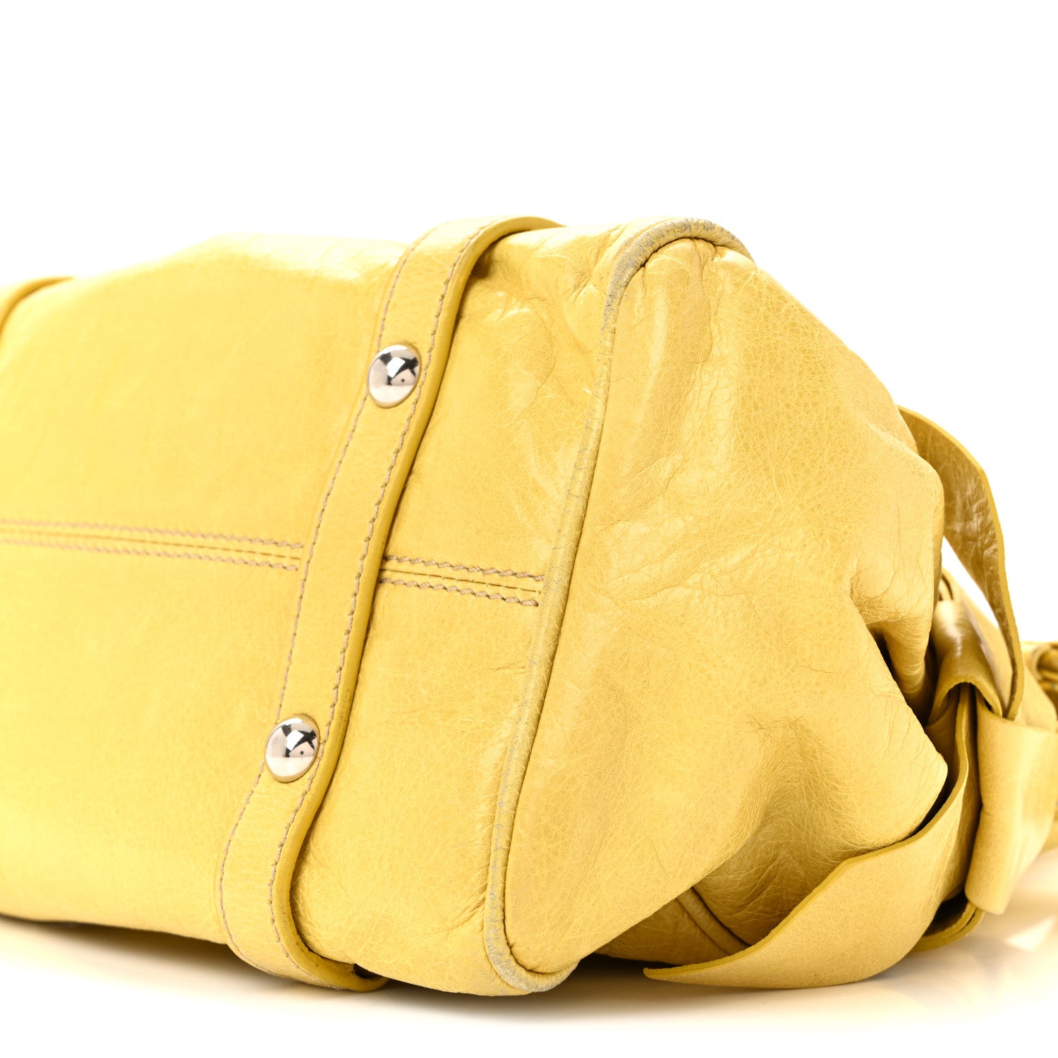 Miu Miu Vitello Lux Mini Bow Bag Polline 11 of 18