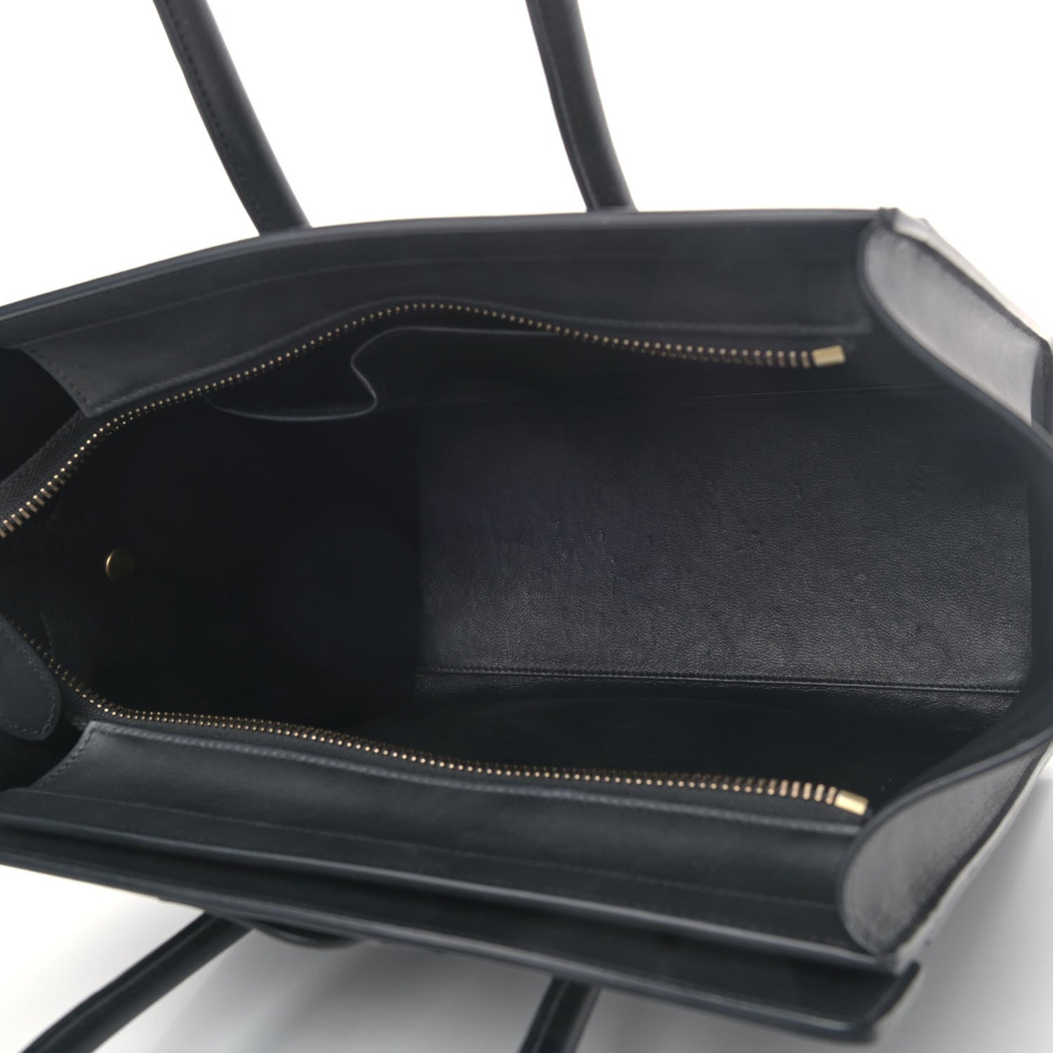 Celine Smooth Calfskin Micro Luggage Black 4 of 4