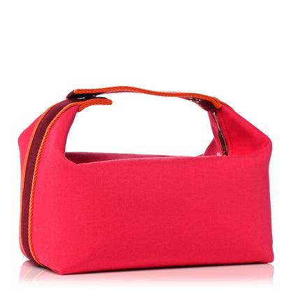 Hermes Canvas Large Bride-A-Brac Pouch Hibiscus 3 of 10
