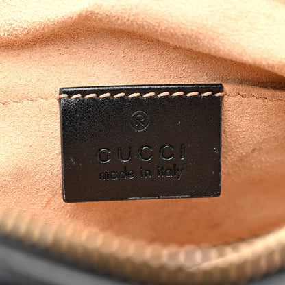 Gucci Calfskin Matelasse Mini GG Marmont Chain Shoulder Bag Black 6 of 17