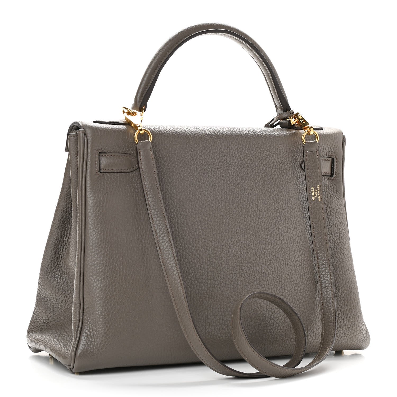 Hermes Taurillon Clemence Kelly Retourne 32 Etain 2 of 9