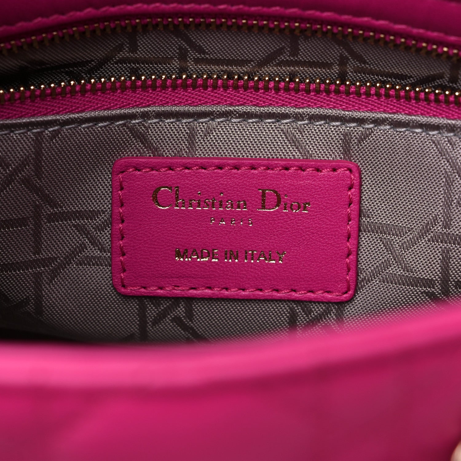 Christian Dior Lambskin Cannage Small Lucky Badges My Lady Dior Magenta 6 of 9