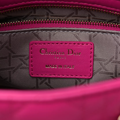 Christian Dior Lambskin Cannage Small Lucky Badges My Lady Dior Magenta 6 of 9
