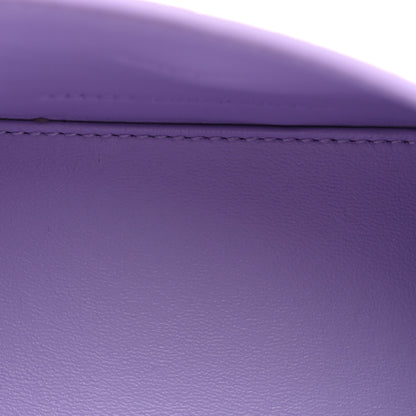 Balenciaga Shiny Calfskin Crocodile Embossed Hourglass Top Handle Bag XS Lilac 5 of 11