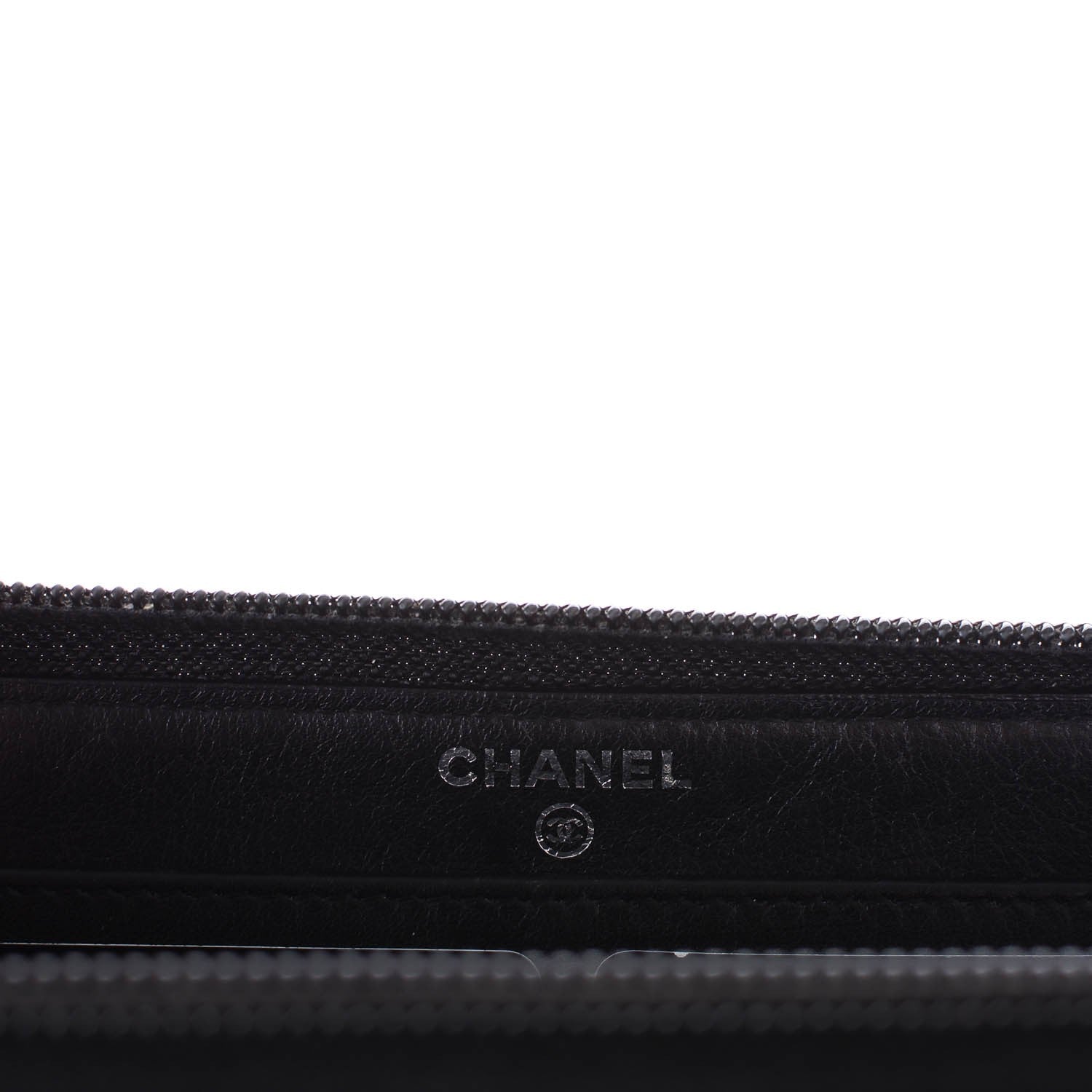 Chanel Caviar Timeless CC Large Gusset Zip Around Wallet Black 7 of 8