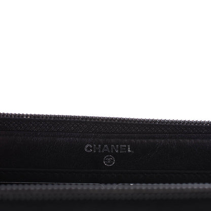 Chanel Caviar Timeless CC Large Gusset Zip Around Wallet Black 7 of 8