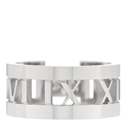 Tiffany 18K White Gold Diamond Open Atlas Ring 49 5 3 of 4