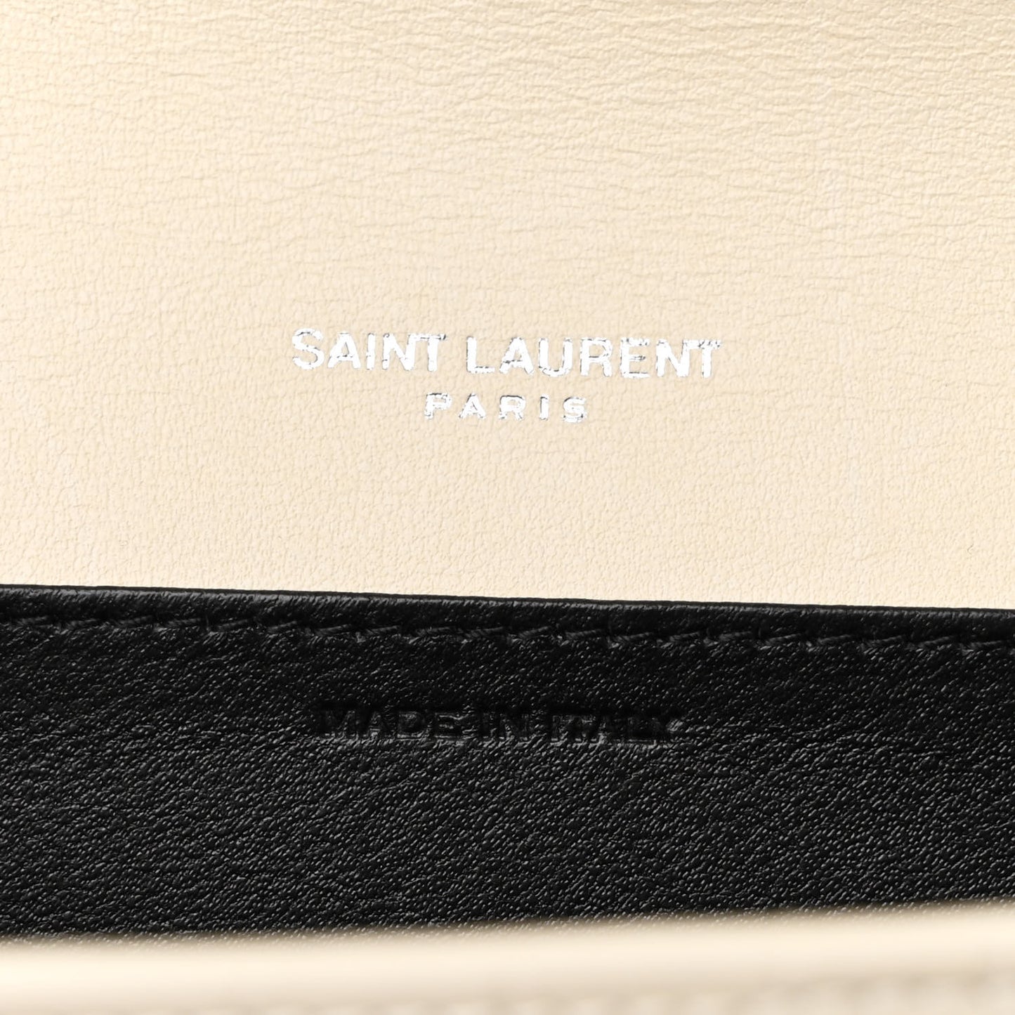 Calfskin Crocodile Embossed Monogram Uptown Chain Wallet Crema Soft