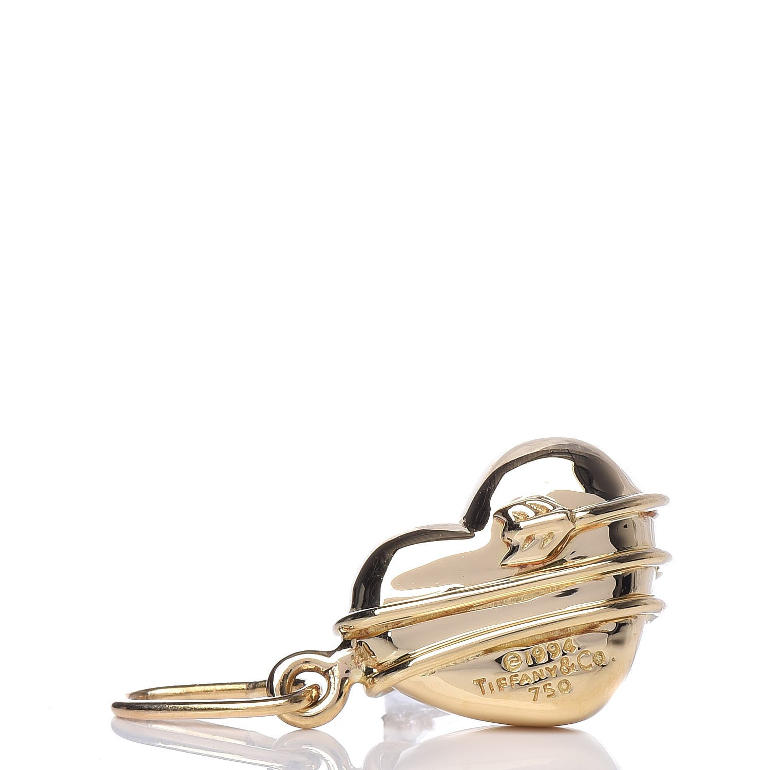 Tiffany 18K Yellow Gold Heart Arrow Pendant 3 of 3