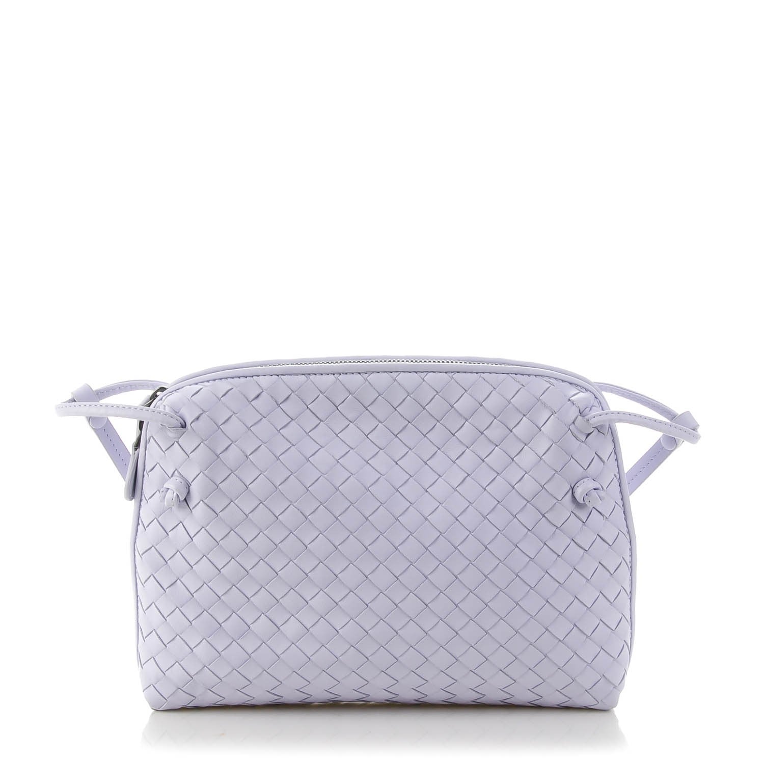 Bottega Veneta Nappa Intrecciato Pillow Crossbody Messenger Oyster Lilac 1 of 8