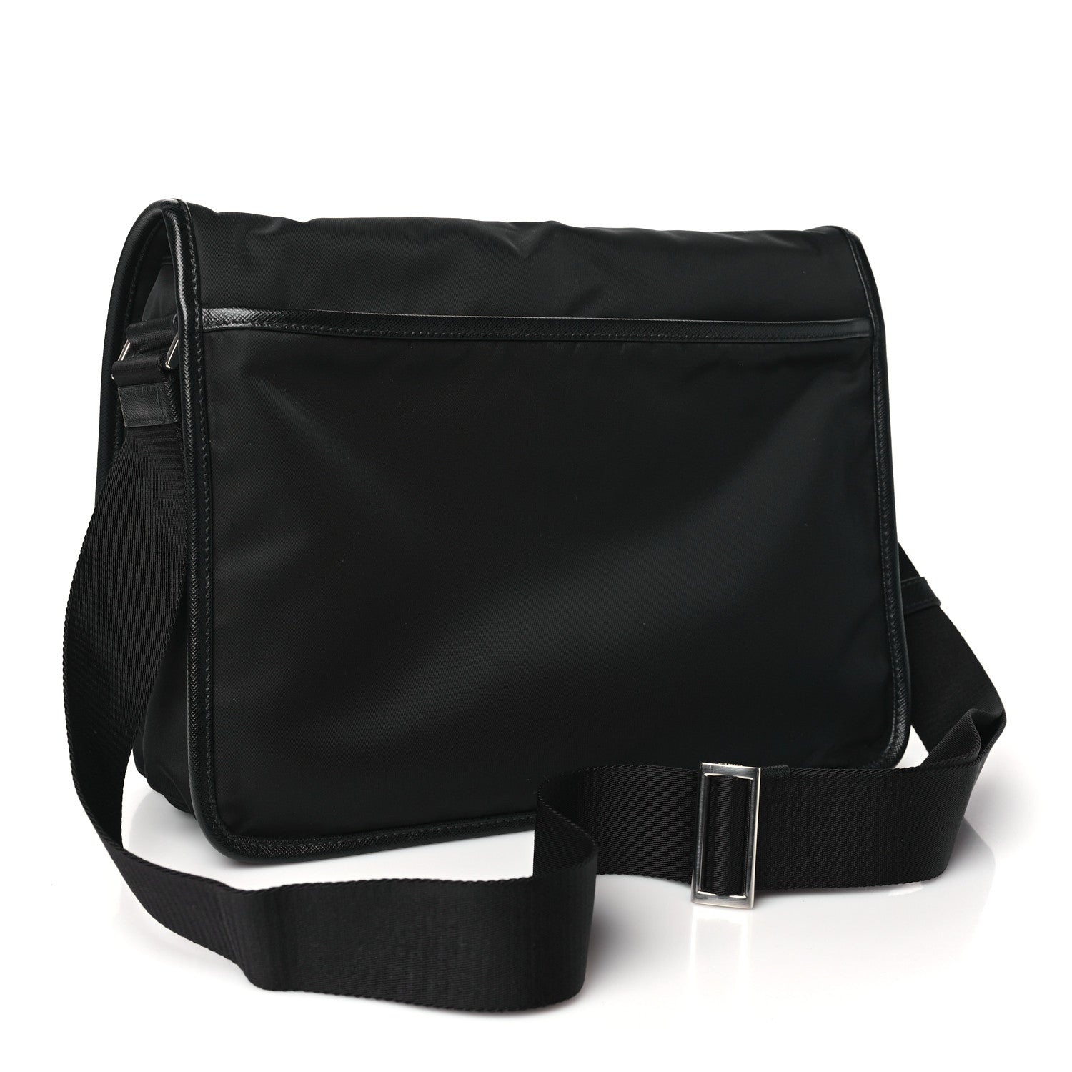 Prada Re-Nylon Saffiano Messenger Bag Black 3 of 9
