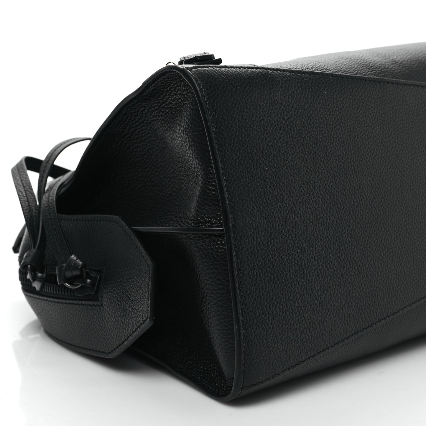 Grained Calfskin Neo Classic Black Hardware Medium City Black