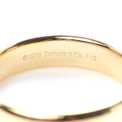 Tiffany 18K Yellow Gold 4.5mm Classic Wedding Band Ring 57 8 4 of 4