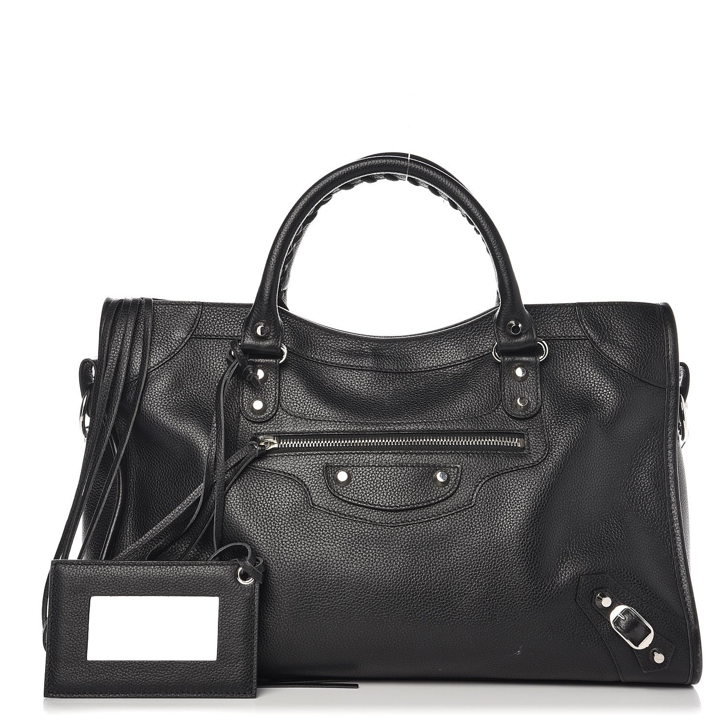 Balenciaga Vibrato Calfskin Classic Silver Hardware City Black 1 of 11