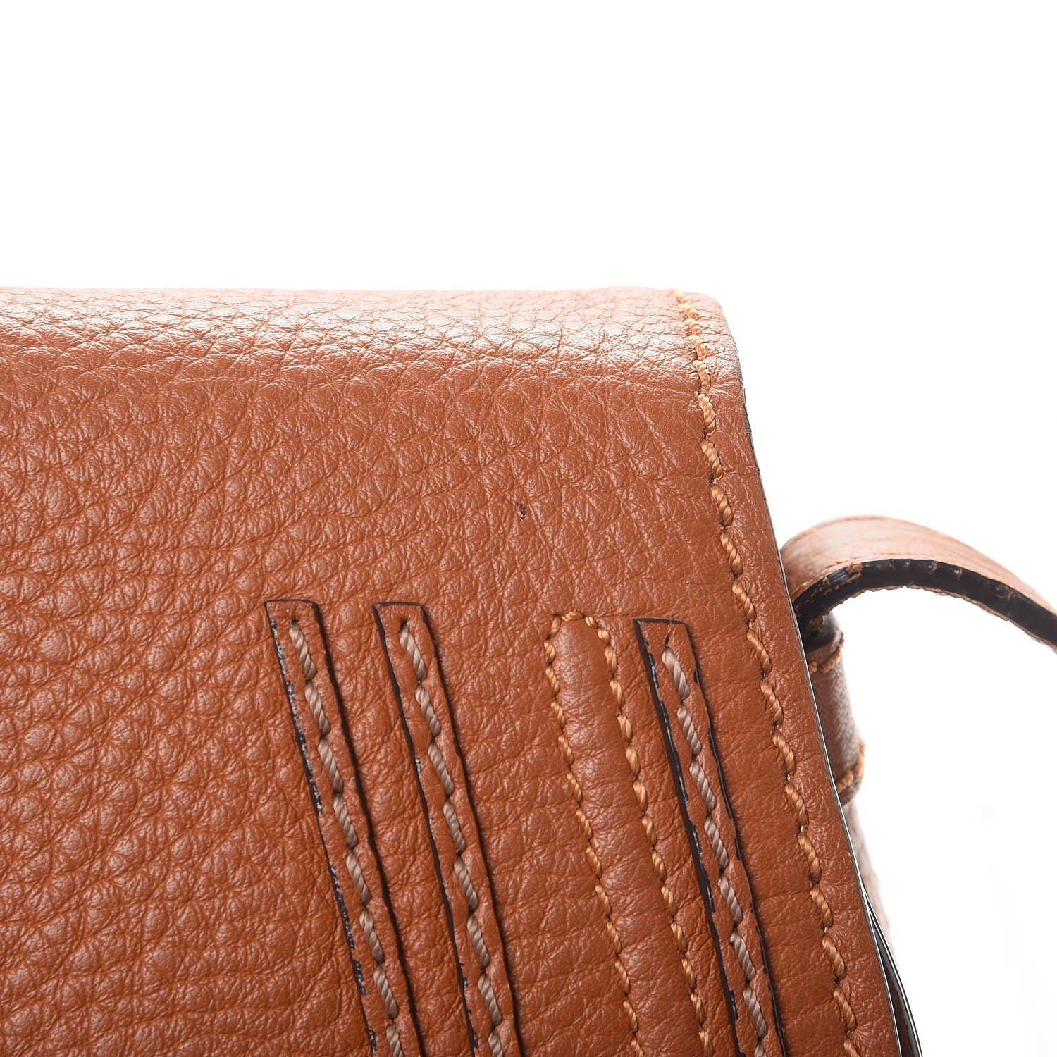 Chloe Calfskin Mini Marcie Round Crossbody Bag Tan 10 of 12