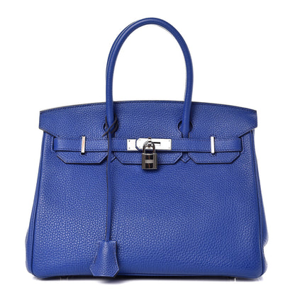 Hermes Togo Birkin 30 Bleu Electrique 1 of 87