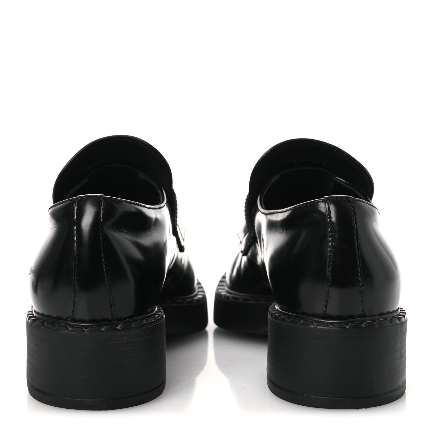 Vernice Triangle 50mm Loafers 39 Black
