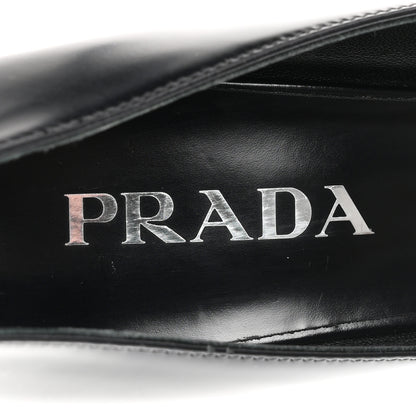 Prada Spazzolato Pointed Toe 55mm Pumps 37 Black 8 of 9