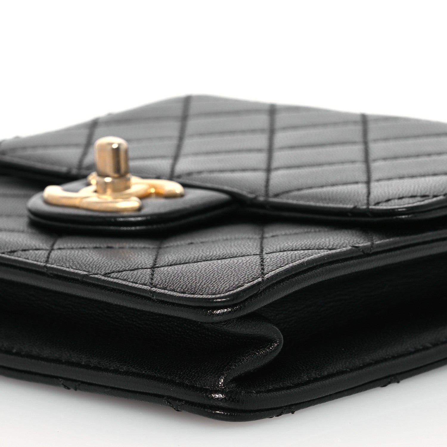 Chanel Lambskin Quilted Chic Pearls Flap Black 10 of 12