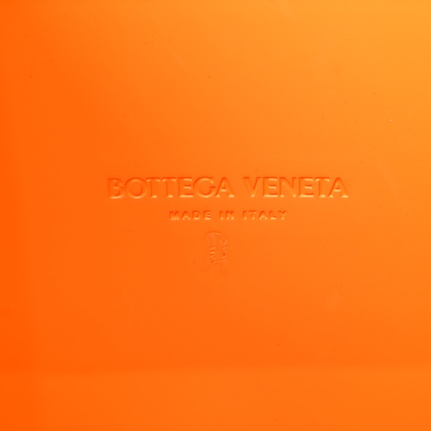 Rubber Maxi Intrecciato Medium Arco Tangerine