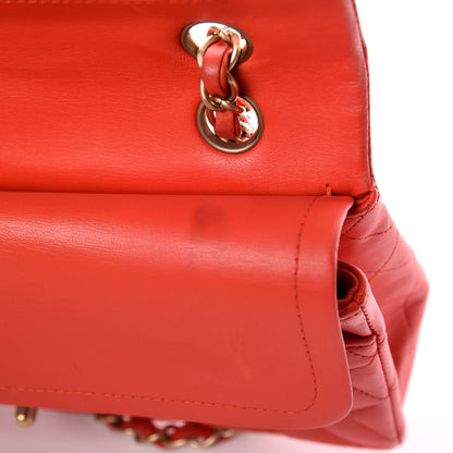 Chanel Lambskin Quilted Medium Double Flap Red 10 of 15
