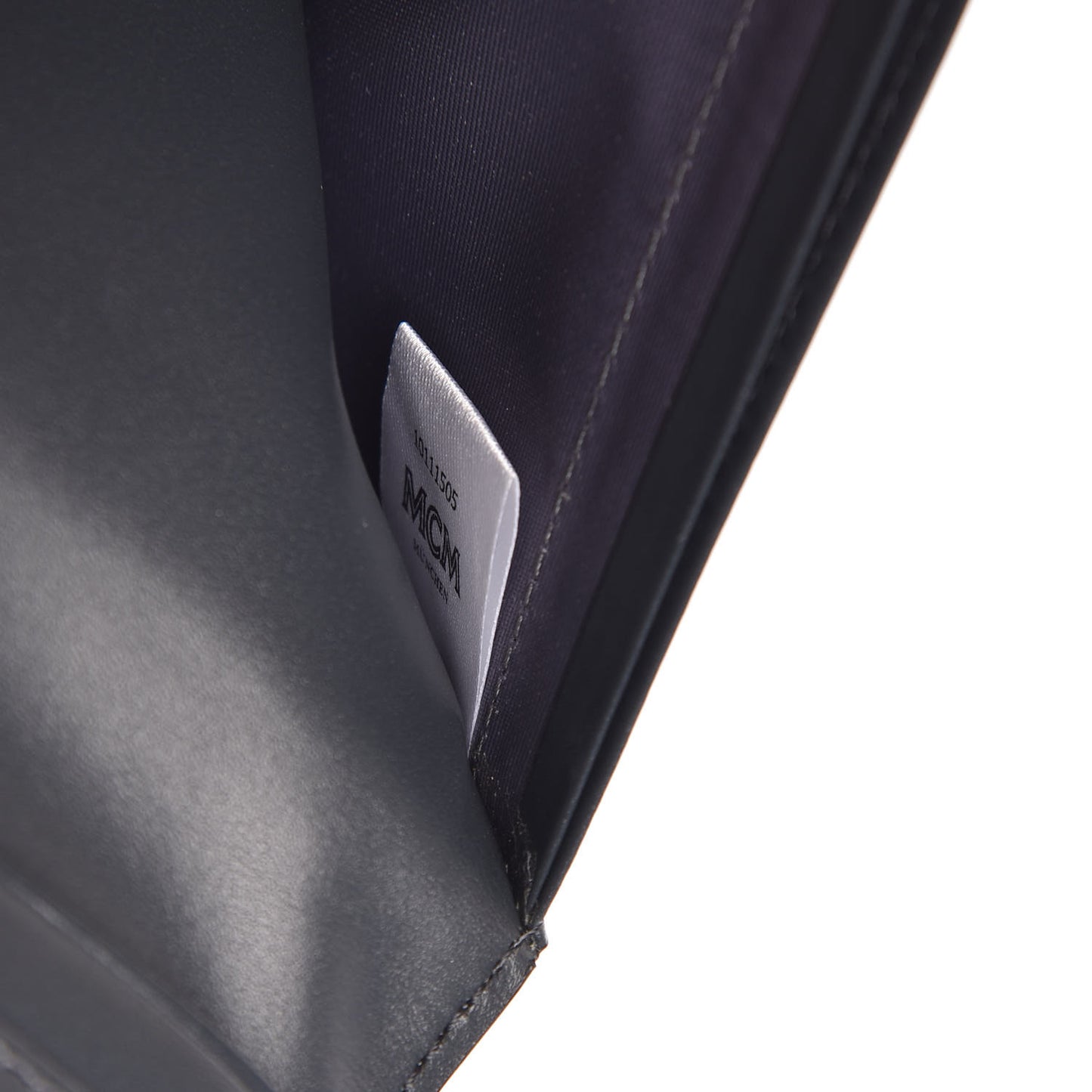 Calfskin Bifold Long Wallet Phantom Gray