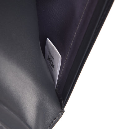 MCM Calfskin Bifold Long Wallet Phantom Gray 7 of 9